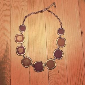 Tan statement necklace